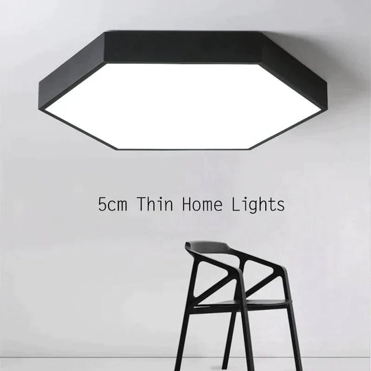 Luminaires Modern Led Ceiling Light For Living Room Bedroom Black&White Simple Mounted Home Lamps