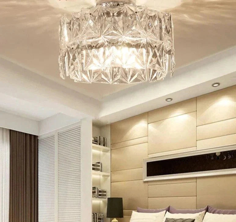 Creative Crystal Ceiling Lights For Corridor Bedroom Dining Room Cafe Hall Home Lighting Modern LED Crystal Living Room Lamp