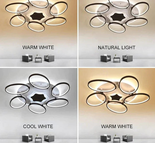 Dimmable Modern LED Ceiling Lights For Living Room Bedroom Home Lighting Kids Room Ceiling Lamp Surface Mount Tavan Aydinlatma