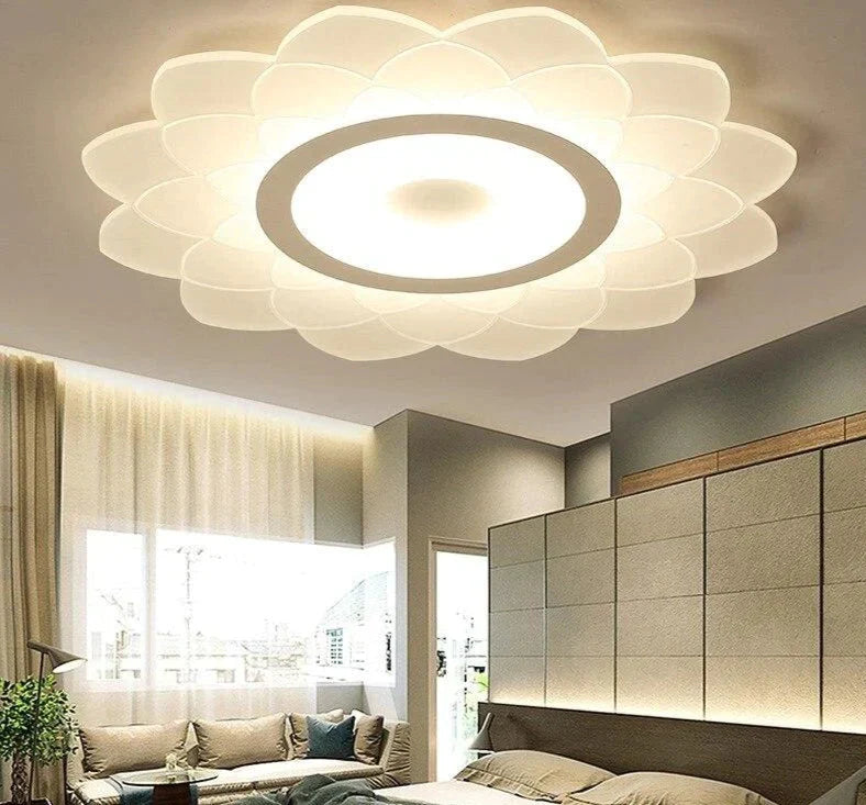 Led Home Lights For Living Room Modern LED Ceiling Lights With Remote Control Indoor Home Lamps Lamparas Led De Techo