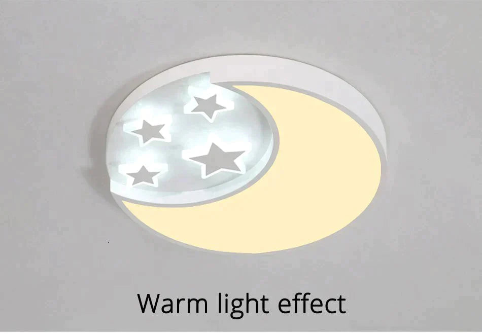 Modern Stars Lled Celling Lights For Living Room Bedroom Dining Acrylic Iron Body Indoor Home Lamp