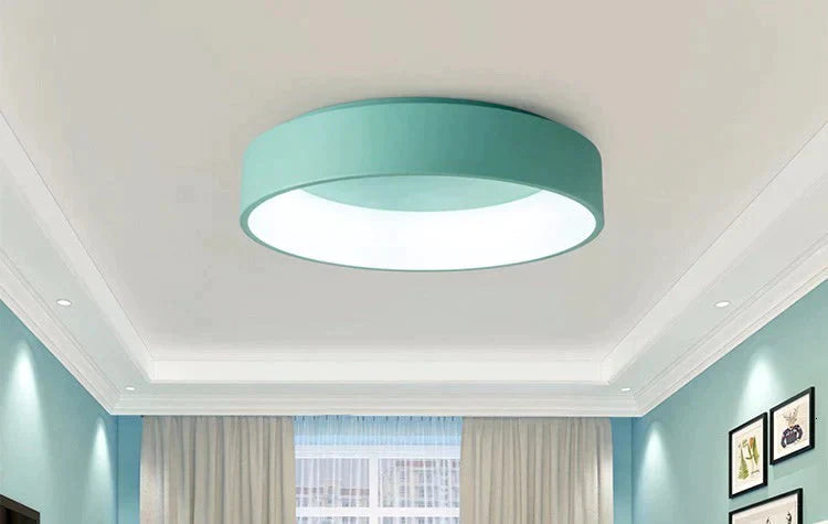 Ceiling Led Lights For Dining Room Kitchen Fixtures Ring Modern Black Bedroom Lighting Indoor Home