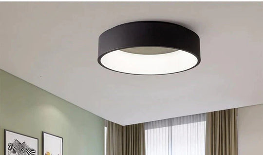 Ceiling LED Lights For Dining Room Kitchen Fixtures Ring Modern Black Bedroom Lighting Indoor Home Decoration Plafon Lamp Lustre