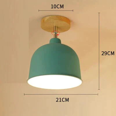 E27 Iron 5W Iron Ceiling Lamp Shade Ceiling Light Covers and Shades Triangle Metal Ceiling Lampshades 180 degree turn around cei