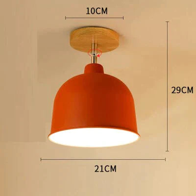 E27 Iron 5W Iron Ceiling Lamp Shade Ceiling Light Covers and Shades Triangle Metal Ceiling Lampshades 180 degree turn around cei