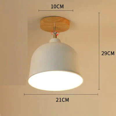 E27 Iron 5W Iron Ceiling Lamp Shade Ceiling Light Covers and Shades Triangle Metal Ceiling Lampshades 180 degree turn around cei