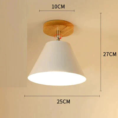 E27 Iron 5W Iron Ceiling Lamp Shade Ceiling Light Covers and Shades Triangle Metal Ceiling Lampshades 180 degree turn around cei