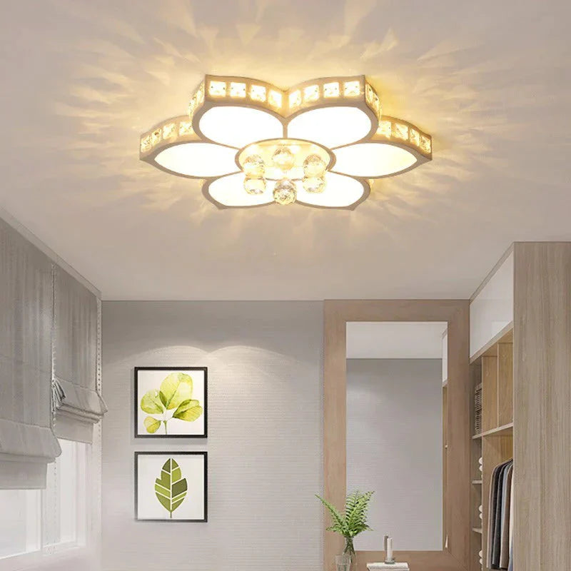 K9 Crystal Modern LED Ceiling Lights Fixture For Living Dining Room Home Lighting Bedroom Lamp Plafon Lustre With Remote Control