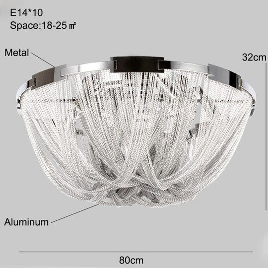 Modern Ceiling Light For Dining Room LED Silver Ceiling Lamp Bedroom Led Lamps For Living Room Loft Metal Lighting Avize Bedroom