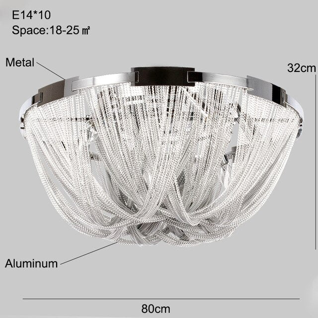 Modern Ceiling Light For Dining Room Led Silver Lamp Bedroom Led Lamps Living Loft Metal Lighting