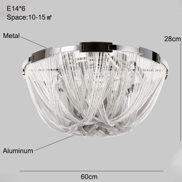 Modern Ceiling Light For Dining Room Led Silver Lamp Bedroom Led Lamps Living Loft Metal Lighting