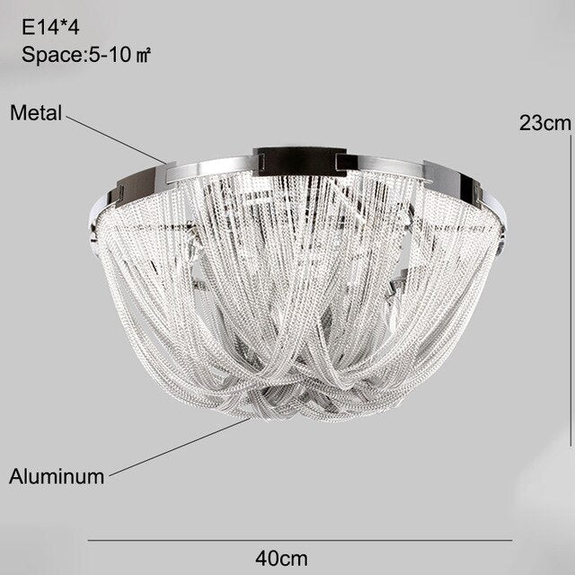 Modern Ceiling Light For Dining Room LED Silver Ceiling Lamp Bedroom Led Lamps For Living Room Loft Metal Lighting Avize Bedroom