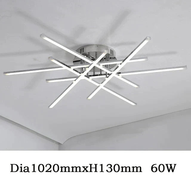 Chrome Plated Finish Modern Led Ceiling Lights For Living Room Bedroom Study Room Home Deco Ceiling Lamp