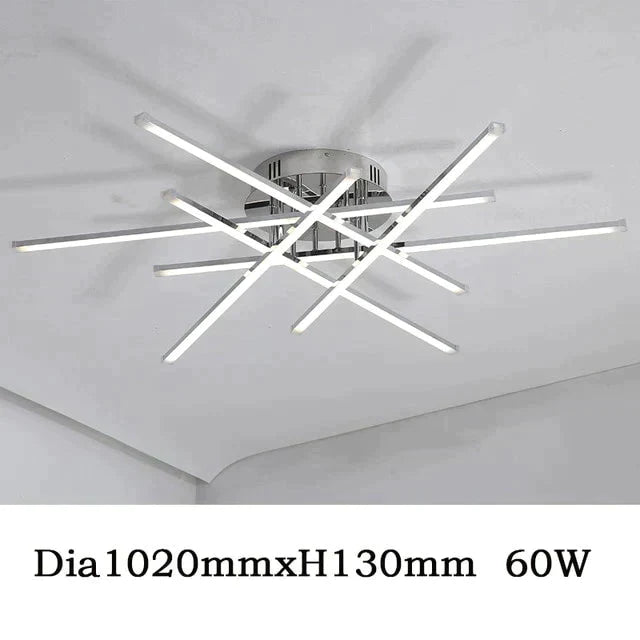 Chrome Plated Finish Modern Led Ceiling Lights For Living Room Bedroom Study Home Deco Lamp