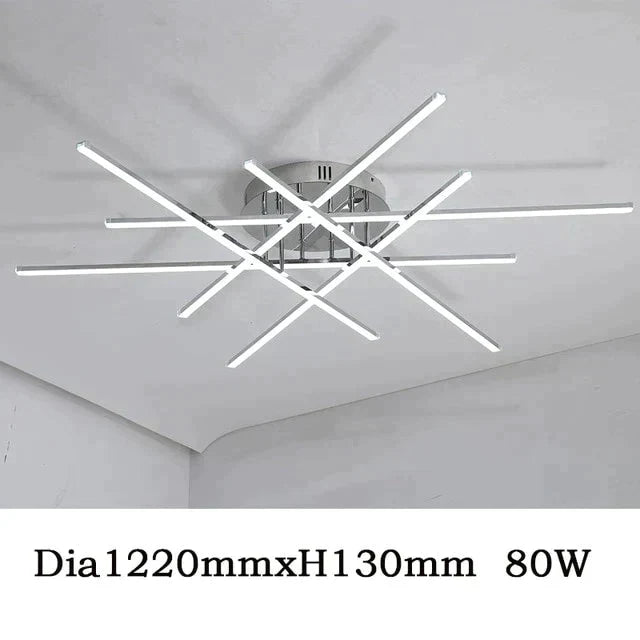 Chrome Plated Finish Modern Led Ceiling Lights For Living Room Bedroom Study Home Deco Lamp /