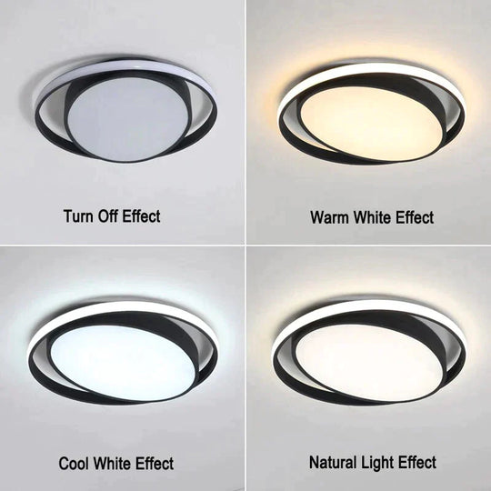 New Arrival Black/White Led Ceiling Chandelier For Living Study Room Bedroom Aluminum Modern Led