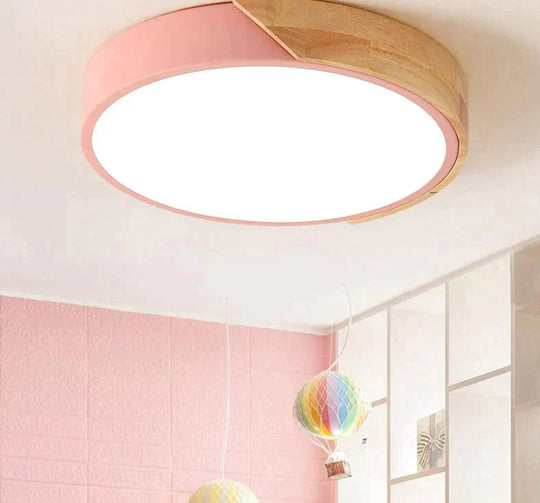 Modern Wooden Led Ceiling Lights For Living Room Bedroom Kitchen Luminaria Ultra-Thin 5Cm Hall Lamp