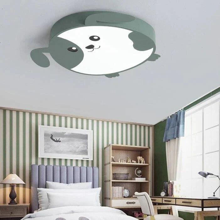 New Design LED Ceiling Light Baby Room Child Cutie Cat Shape With Remote Control Lamp Lighting Lamparas Luminaria Fixture