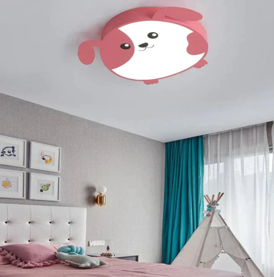 New Design LED Ceiling Light Baby Room Child Cutie Cat Shape With Remote Control Lamp Lighting Lamparas Luminaria Fixture