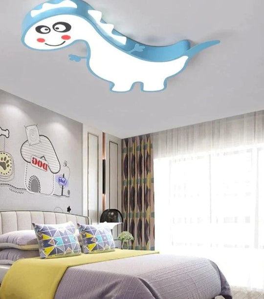 New Dinasour Modern Led Ceiling Lights Lamp For Child Bedroom Study Room Babyroom Remote Control Cartoon Designer Lamparas