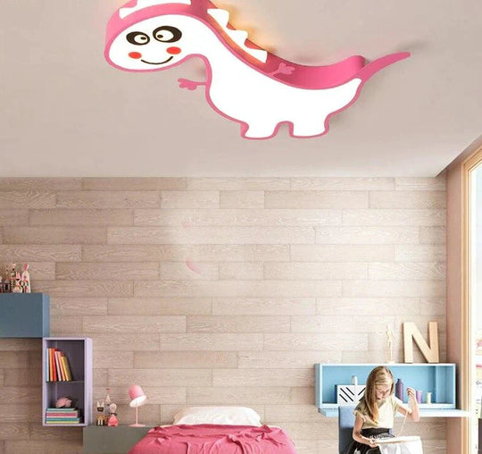 New Dinasour Modern Led Ceiling Lights Lamp For Child Bedroom Study Room Babyroom Remote Control Cartoon Designer Lamparas