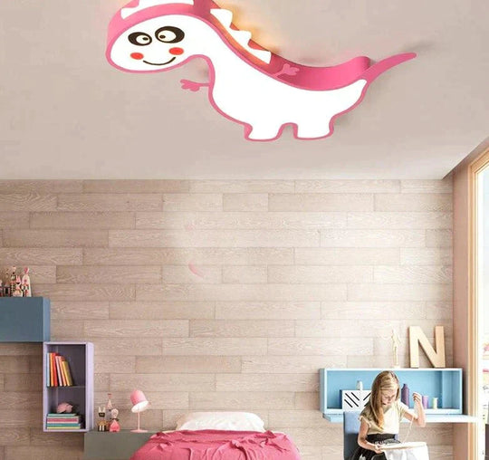 New Dinasour Modern Led Ceiling Lights Lamp For Child Bedroom Study Room Babyroom Remote Control