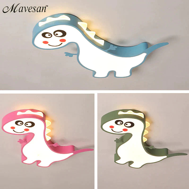 New Dinasour Modern Led Ceiling Lights Lamp For Child Bedroom Study Room Babyroom Remote Control Cartoon Designer Lamparas