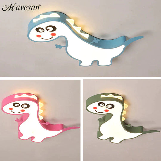 New Dinasour Modern Led Ceiling Lights Lamp For Child Bedroom Study Room Babyroom Remote Control Cartoon Designer Lamparas