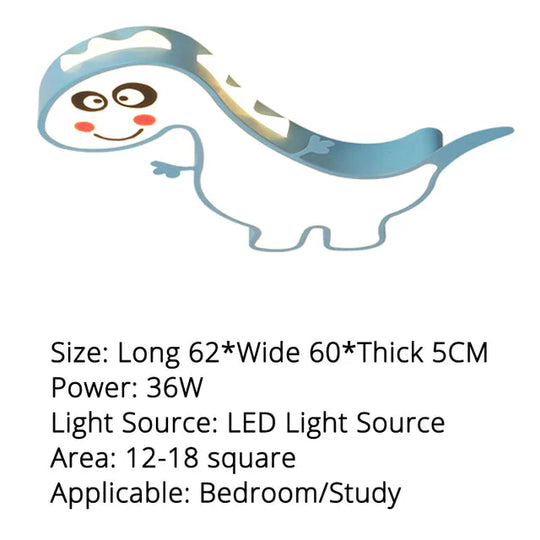 New Dinasour Modern Led Ceiling Lights Lamp For Child Bedroom Study Room Babyroom Remote Control Cartoon Designer Lamparas