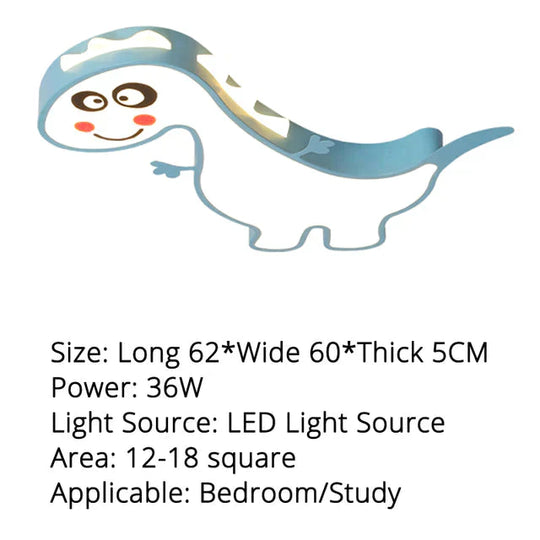 New Dinasour Modern Led Ceiling Lights Lamp For Child Bedroom Study Room Babyroom Remote Control