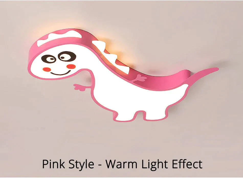 New Dinasour Modern Led Ceiling Lights Lamp For Child Bedroom Study Room Babyroom Remote Control Cartoon Designer Lamparas