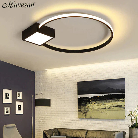 Bedroom Ceiling Lights For Living Room House Light Plafondlamp Led 25W 30W 36W White Back Frame For Home Plafon Techo Modern