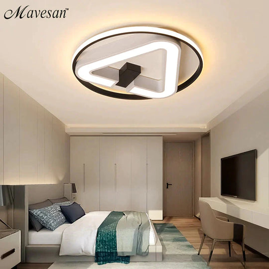 Modern LED Triangle Ceiling Lights For Living Room Bedroom  Indoor Lighting Ceiling Lamp Fixture Remote Control Dimming