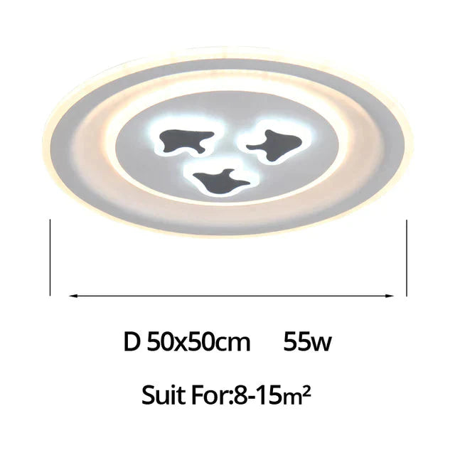 Modern Ceiling Lights Lamp White Cartoon Shape High Quality Ceiling Lamp For Baby Room Bedroom Fixtures