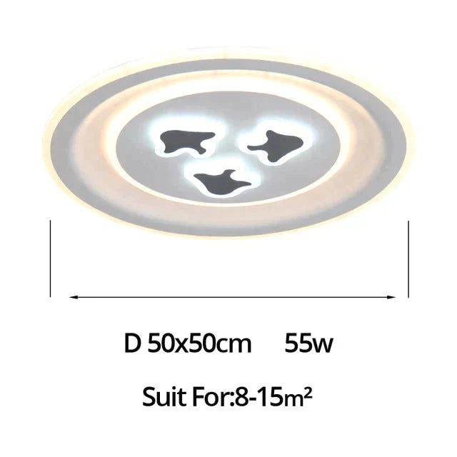 Modern Ceiling Lights Lamp White Cartoon Shape High Quality For Baby Room Bedroom Fixtures