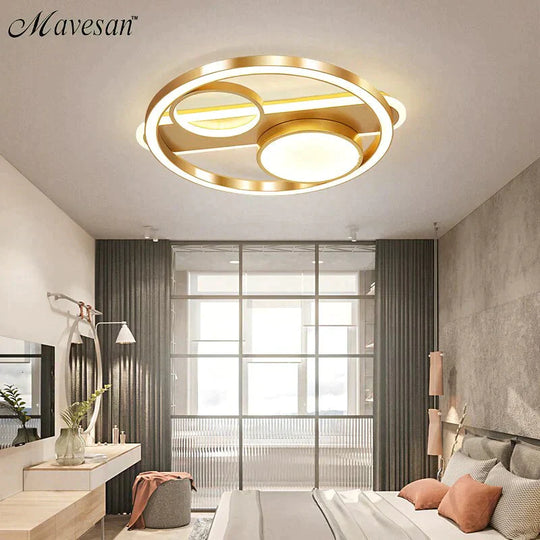 Nordic Bedroom Lamp Led Ceiling Room Lighting Simple Modern Creative Warm Romantic Light Luxury