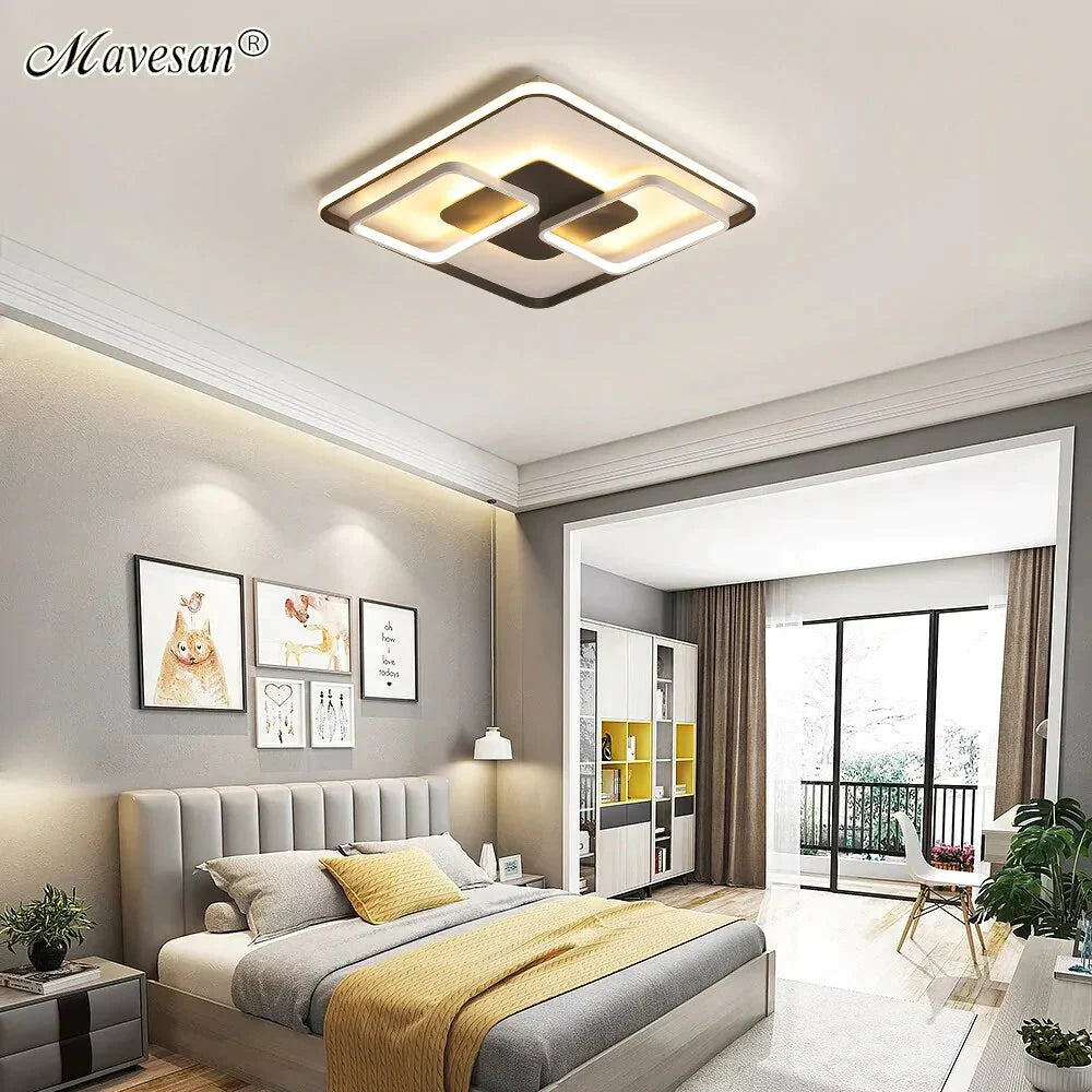 LED Ceiling Lights  Surface Mount Modern Living Room For Bedroom Support Remote Control Led Lamps