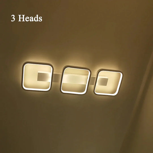 Led Ceiling Light Modern Lamp Living Room Lighting Fixture Bedroom Kitchen Surface Mount Flush Panel  3 Head