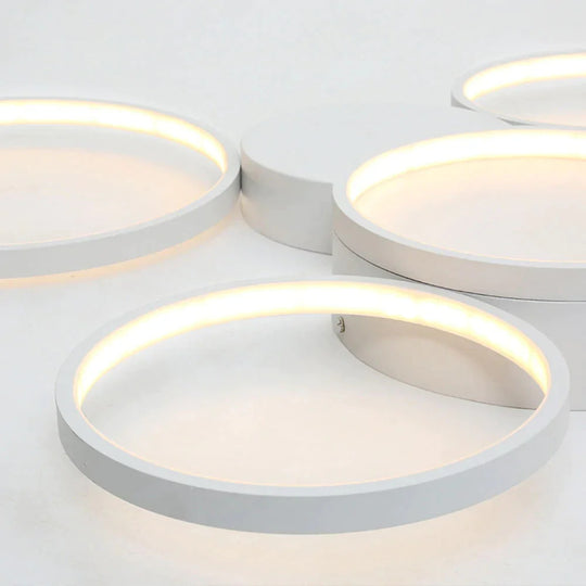 Modern Circular LED Ceiling Lights Bedroom Dining Room Ceiling Lamps Kitchen Plafondlamp Surface Mount Remote Control Lamparas