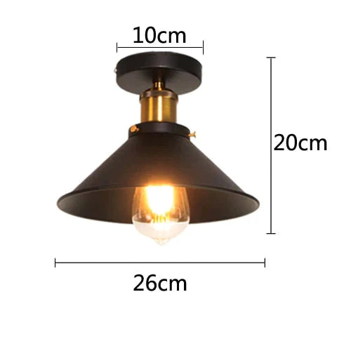 Vintage Ceiling Lamp For Living Room Bedroom Ceiling Lamps Decorative Luminaire For Living Room Bathroom Bar Retro Ceiling Light