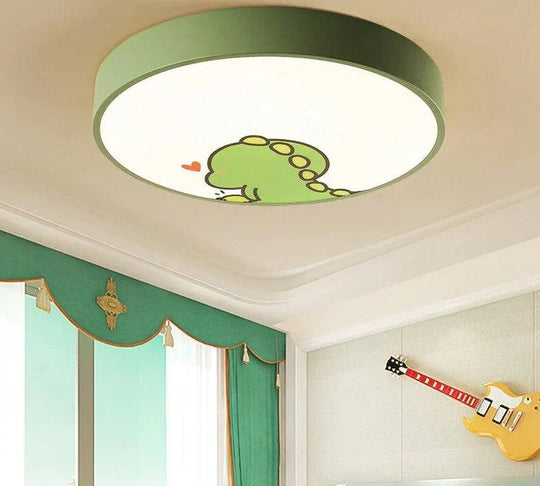 LED Ceiling Lamp Cartoon Kids Boy Girls' Room Round Multicolor 18W Ceiling Surface Mounted LED Lighting Fixtures