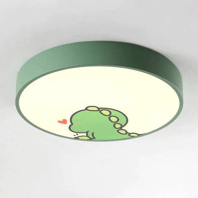 LED Ceiling Lamp Cartoon Kids Boy Girls' Room Round Multicolor 18W Ceiling Surface Mounted LED Lighting Fixtures