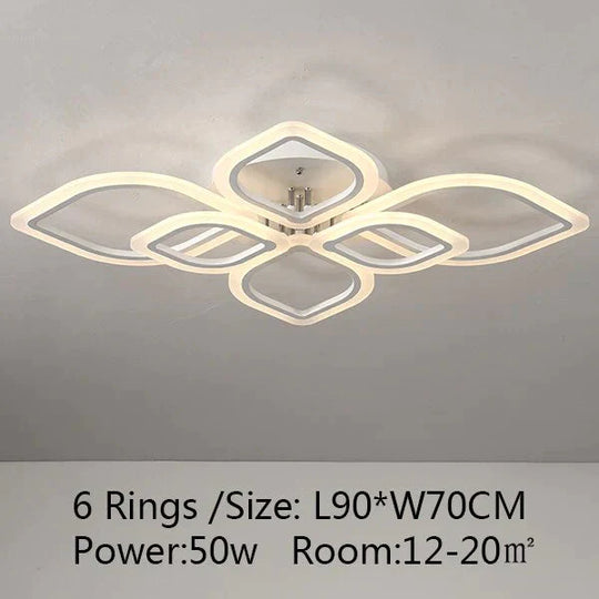 Modern Ceiling Lights LED Lamp For Living Room Bedroom Study Room White  Color Surface Mounted Ceiling Lamp Deco