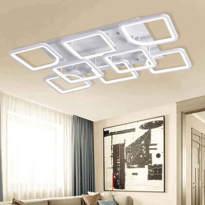 Modern Led Ceiling Lights Dimmable Lamp With App Remote Control For Living Room Bedroom Home