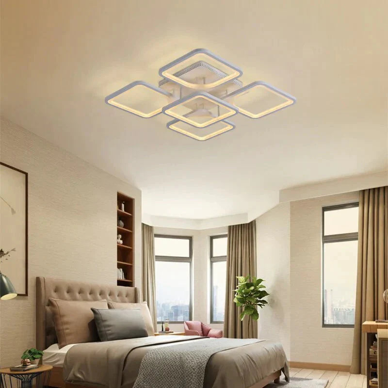 Modern LED Ceiling Lights Dimmable Lamp With APP Remote Control For Living Room Bedroom Home Decorative Fixture