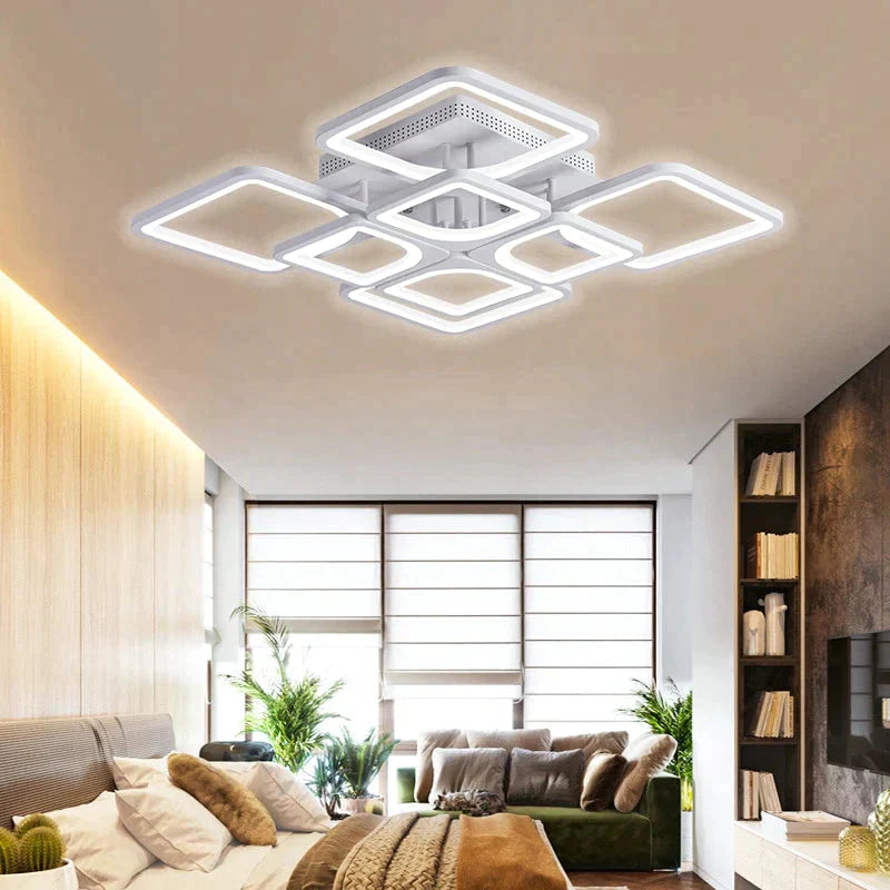 Modern Led Ceiling Lights App Remote Control Dimmable Light For Living Room Bedroom Fixture Indoor