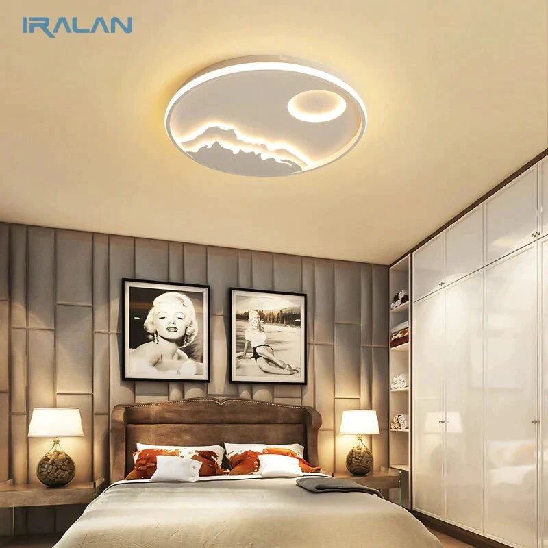 LED Ceiling Light Modern Nature  Sunrise Design For Living Room Bedroom Kitchen Dining Room Lighting Fixture   ICFW1910