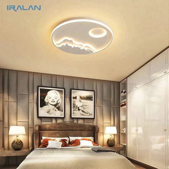 Led Ceiling Light Modern Nature Sunrise Design For Living Room Bedroom Kitchen Dining Lighting