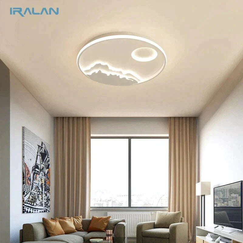 Led Ceiling Light Modern Nature Sunrise Design For Living Room Bedroom Kitchen Dining Lighting