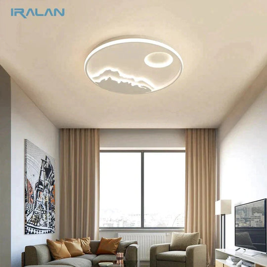 Led Ceiling Light Modern Nature Sunrise Design For Living Room Bedroom Kitchen Dining Lighting